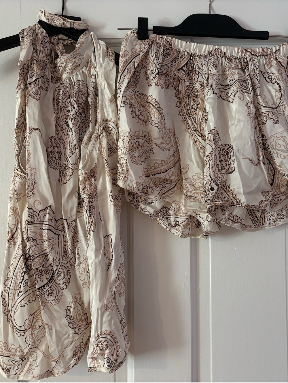 Classic Cream Paisley Two-Piece Lounge Set from Intimissimi
